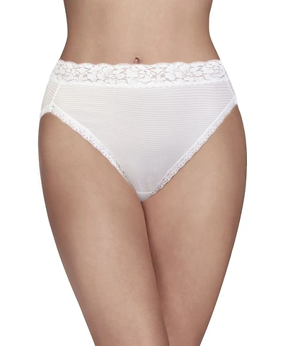 Vanity Fair Women's Flattering Lace Hi-Cut Panty Underwear 13280, extended sizes available