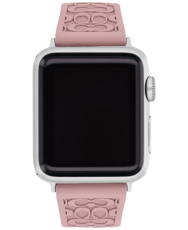 Coach Pink Rubber 38/40/41mm Apple Watch Band