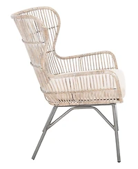 Lenu Rattan Accent Chair with Cushion