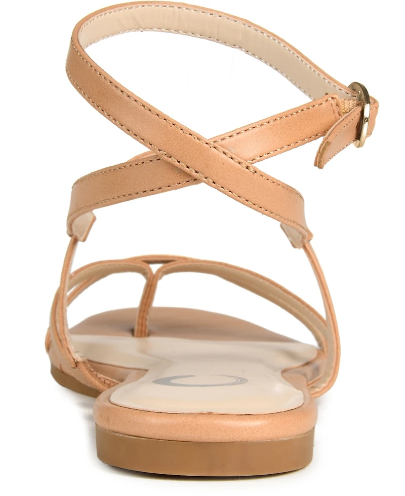Journee Collection Women's Serissa Strappy Flat Sandals