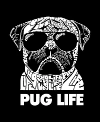 Men's Premium Blend Word Art Pug Life T-shirt