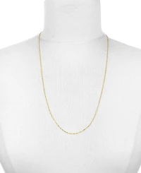 14K Yellow Gold .85 mm Singapore 20" Chain