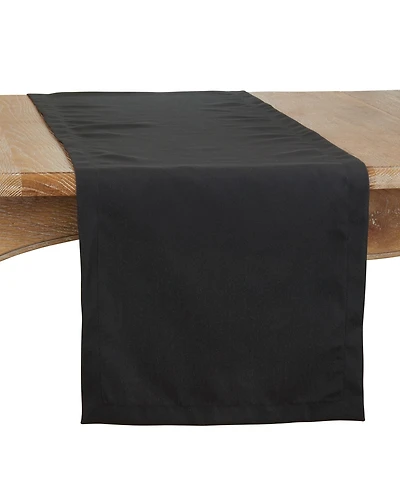 Saro Lifestyle Everyday Design Solid Color Table Runner, 120" x 16"