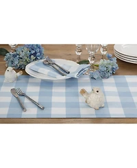 Saro Lifestyle Buffalo Plaid Cotton Blend Table Runner, 72" x 16"