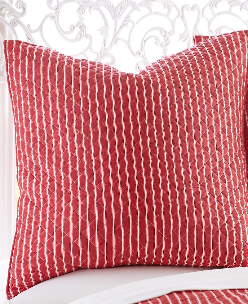 Levtex Santa Claus Lane Stripe 2-Pc. Sham Set, European