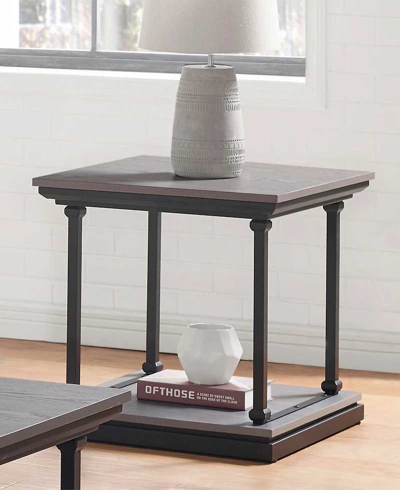 Grestin Open Shelf End Table