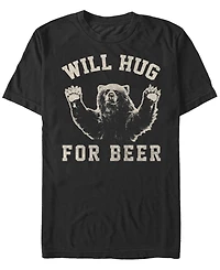 Fifth Sun Men's Beer Hugs Short Sleeve Crew T-shirt