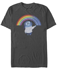 Fifth Sun Men's Sadness Rainbow Short Sleeve Crew T-shirt