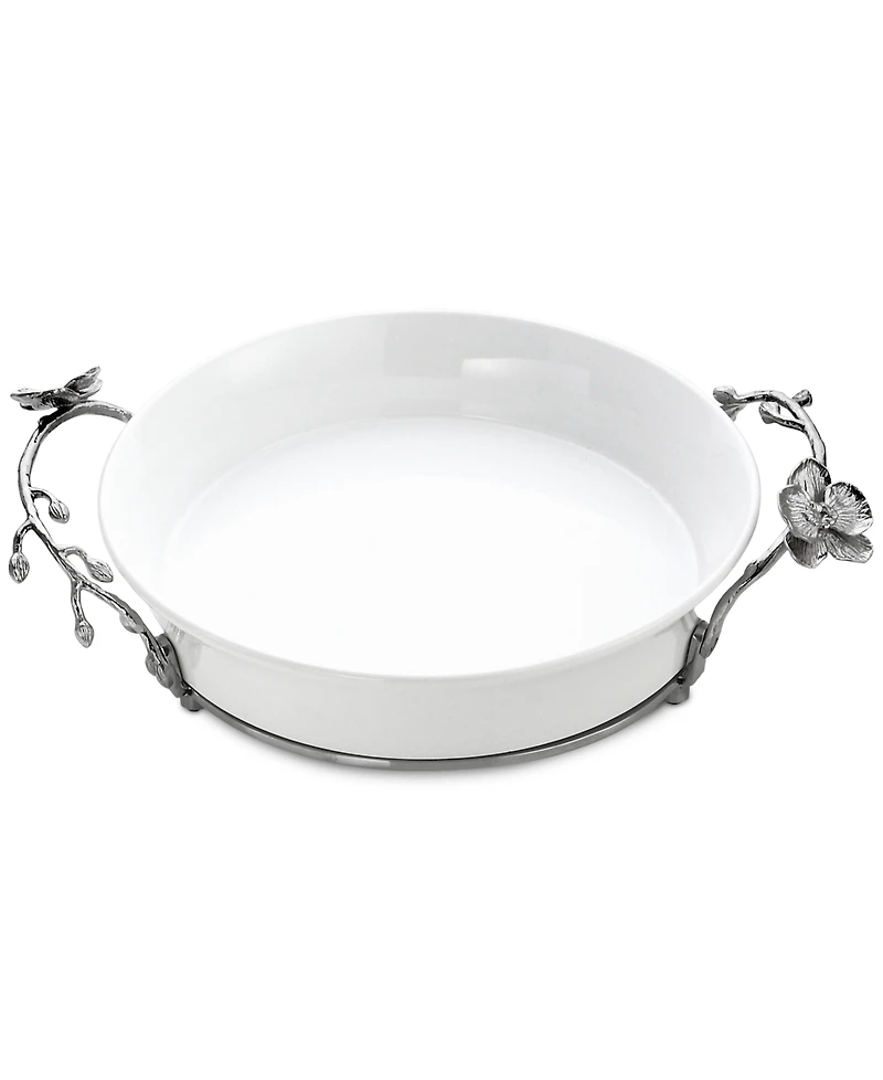 Michael Aram White Orchid Pie Dish