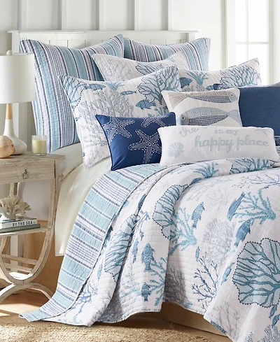 Levtex Lacey Sea 3-Pc. Quilt Set, Full/Queen