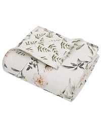 Levtex Viviana Watercolor Floral Quilted Throw, 50" x 60"
