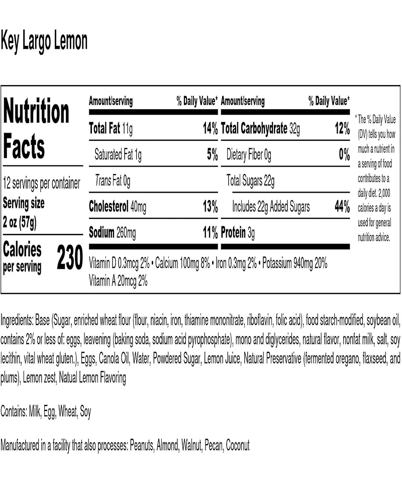 Dockside Market Key Largo Lemon Bundt Cake, 24 oz