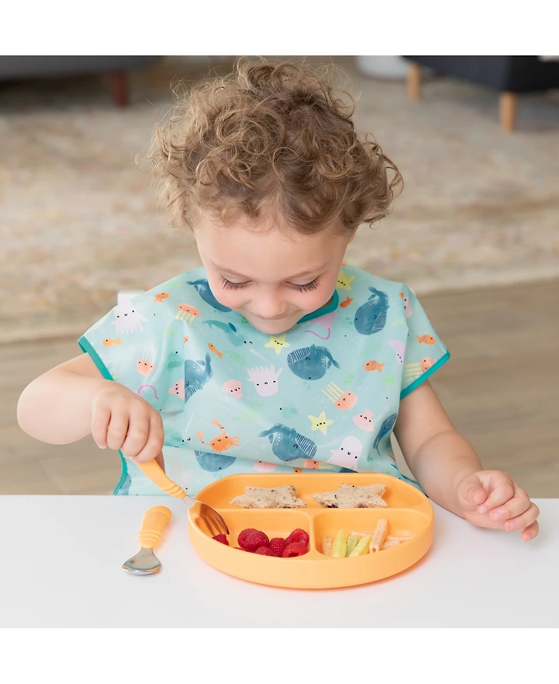 Bumkins Baby Boys or Girls Grip Self-Serve Dish