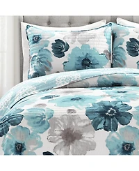 Lush Decor Leah 3 Piece Quilt Set, Full/Queen