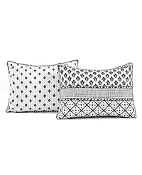 Lush Decor Monique Stripe 3 Piece Quilt Set, Full/Queen