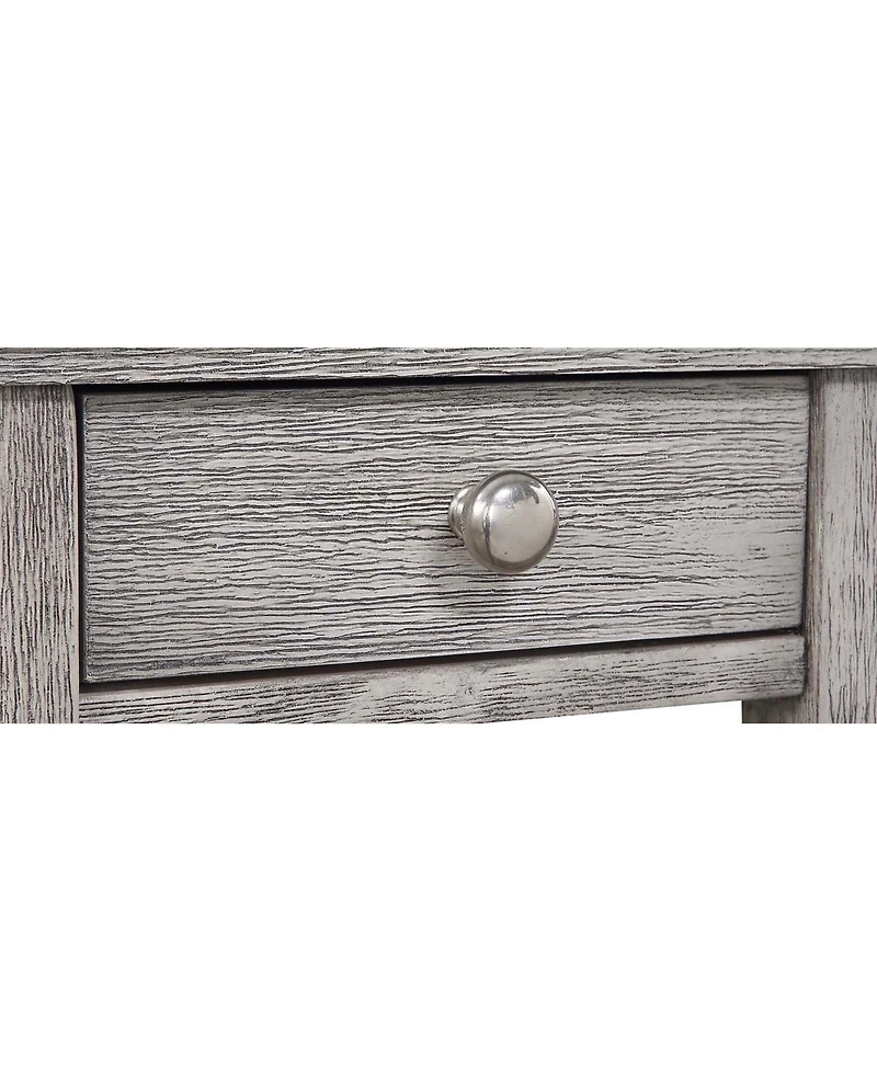 American Heritage 1 Drawer Chairside End Table with Shelves