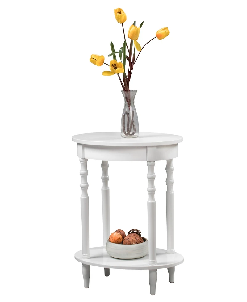Classic Accents Brandi Oval End Table with Shelf