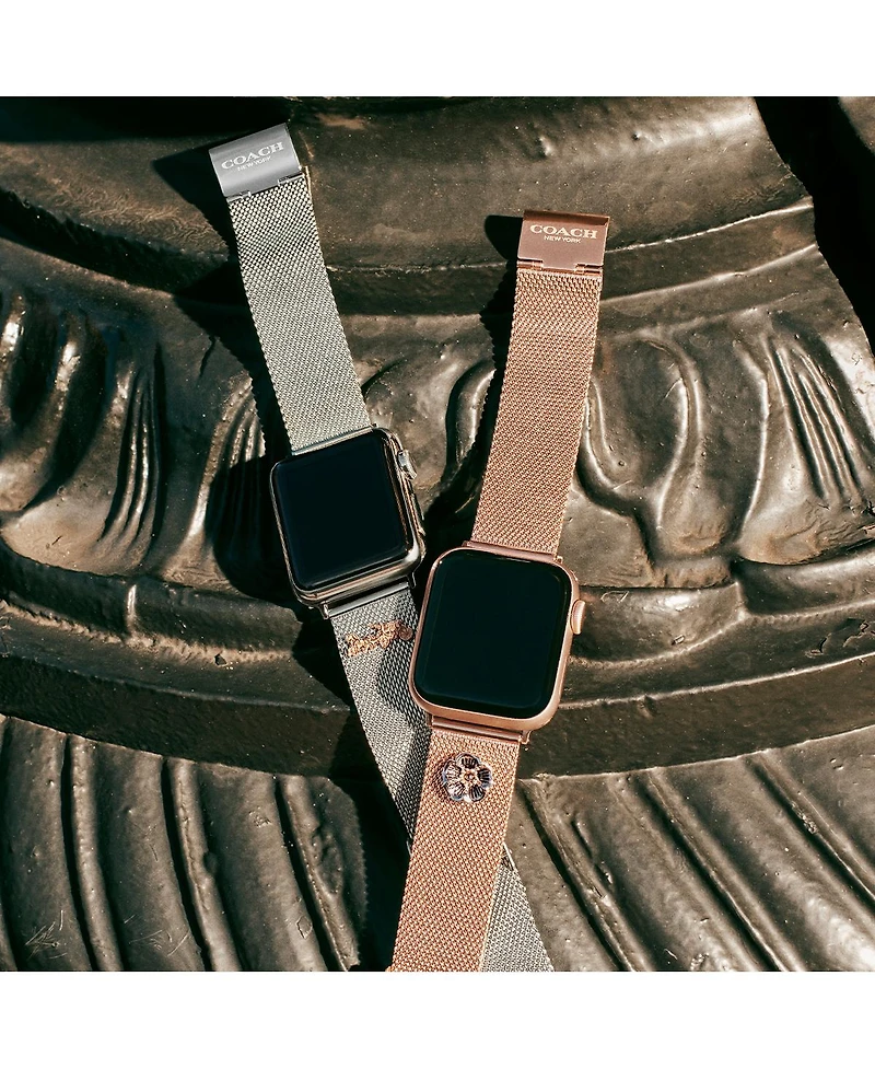 Coach Stainless Steel Mesh 38/40/41mm Apple Watch Band