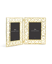 Michael Aram Double Heart Frame Gold 5x7