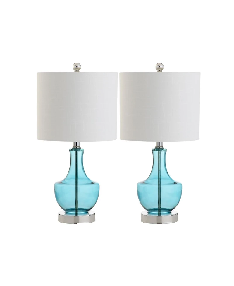 Colette Mini Glass Table Lamp, Set of 2