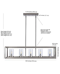 Anna Linear 5-Light Led Pendant