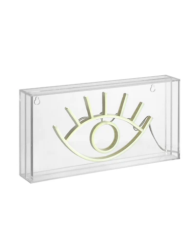 Eye Contemporary Glam Acrylic Box Usb Operated Led Neon Light