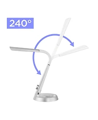 Milton Aluminum Contemporary Minimalist Adjustable Head Dimmable Usb Charging Led Task Lamp