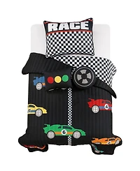 Lush Decor Kids Racing Cars 4-Pc. Quilt Set, Twin