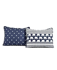 Lush Decor Kids Elephant Stripe 5 Piece Quilt Set, Twin/Twin Xl