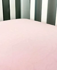 Baby Girls Flannel Solid Crib Sheet