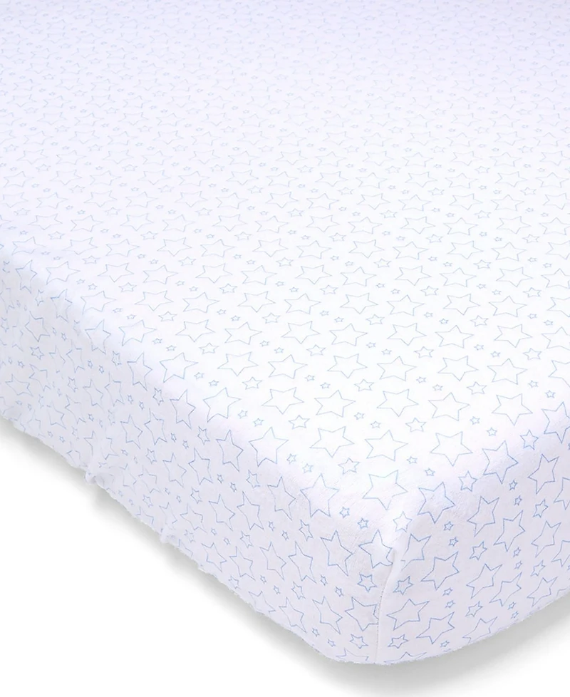 Baby Boys Flannel Star Crib Sheet