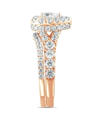 Diamond Pear-Cut Halo Bridal Set (2. ct. t.w.) 14K White, Yellow or Rose Gold