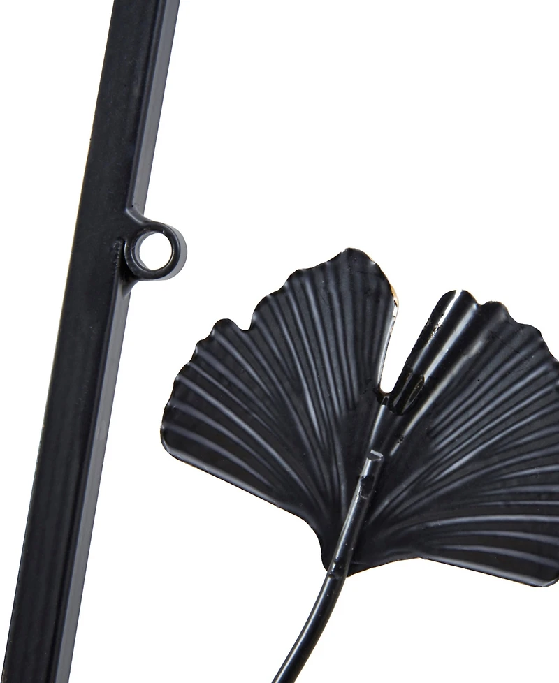Madison Park Gold-Tone Gingko Leaves 3 Piece Metal Wall Decor Set, 14.6" x 35.4"