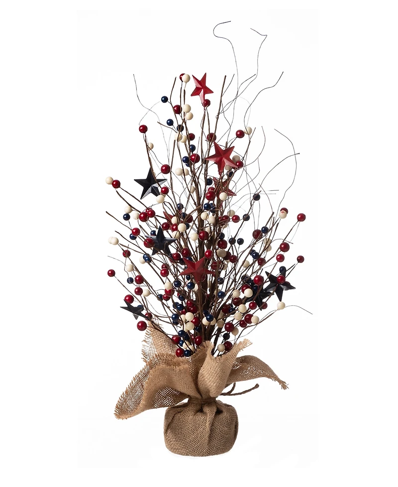 Glitzhome Americana Berry Table Tree