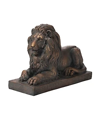 Glitzhome Lying Guardian Lion Statue
