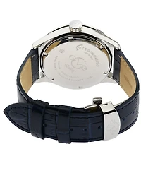 Gevril Men's Giromondo Swiss Quartz Leather Strap Watch 42mm