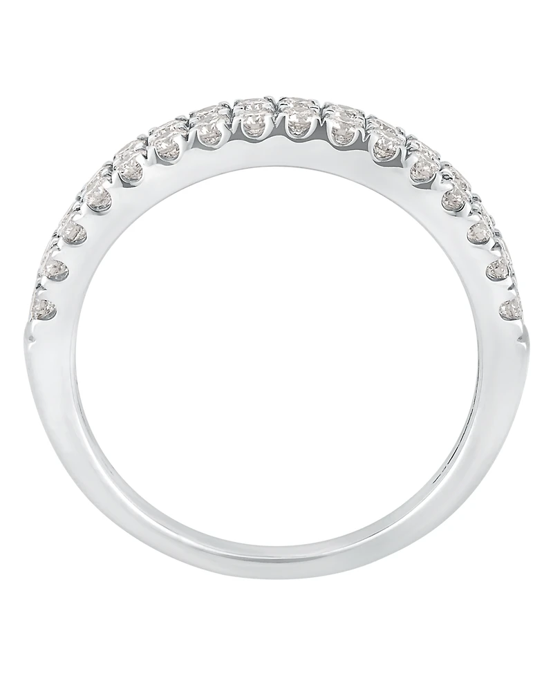 Certified Diamond Multi-Row Band (3/4 ct. t.w.) in 14k White Gold