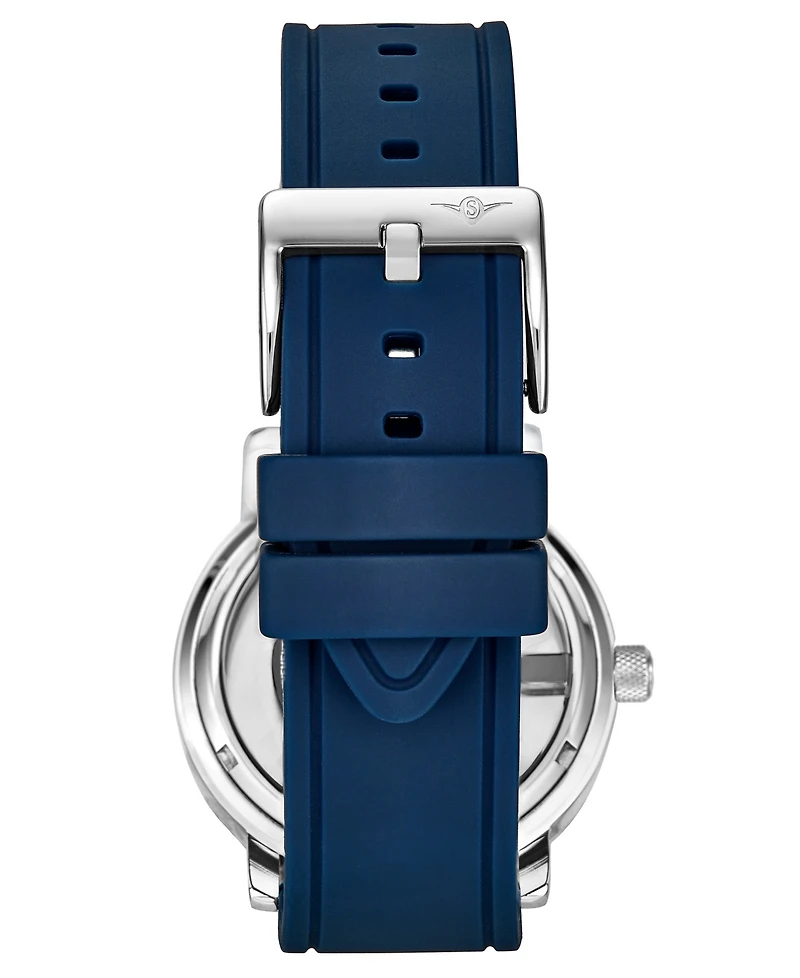 Men's Rubber Silicone Strap Watch 42mm