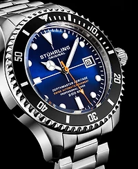 Men's Swiss Automatic Silver-Tone Stainless Steel Bracelet Watch 42mm