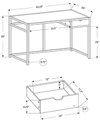 Desk with 1 Storage Drawer