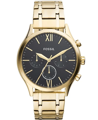 Fossil Men's Fenmore Multifunction Gold-Tone Bracelet Watch 44mm
