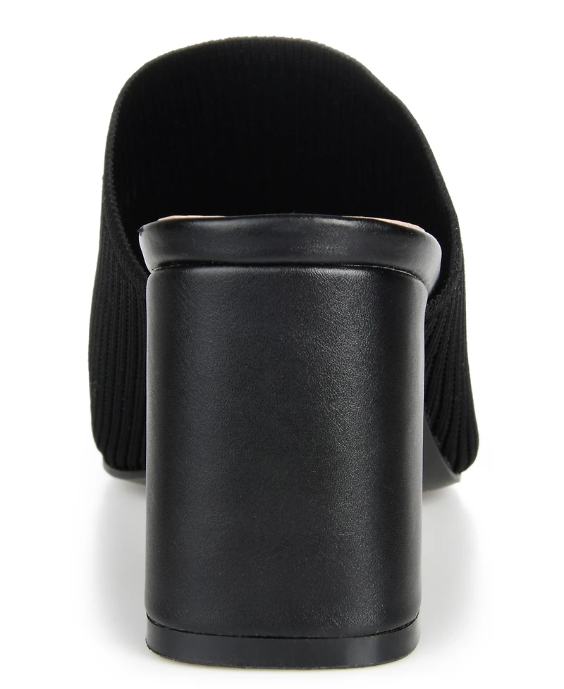 Journee Collection Women's Lorenna Block Heel Slide Sandals