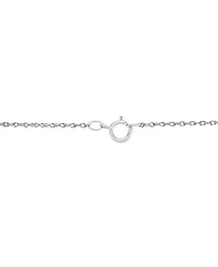 Multicolor (1/5 ct. t.w.) & Diamond Accent Openwork Butterfly 18" Pendant Necklace in Sterling Silver