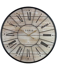 Sorbus Round Paris Oversized Wall Clock