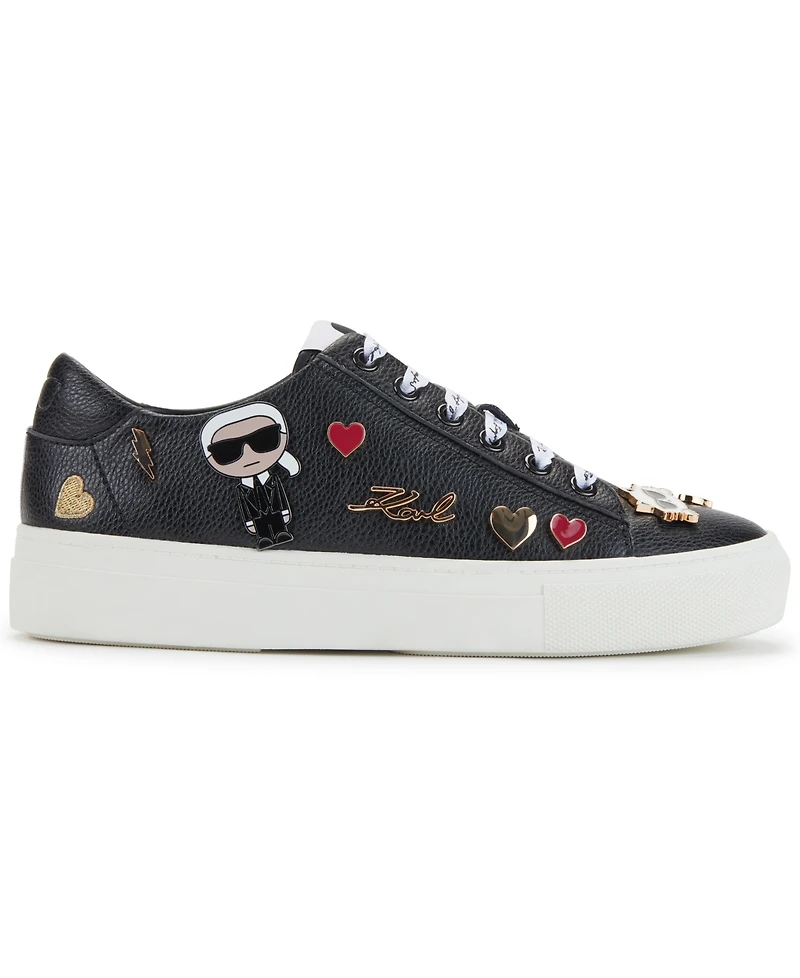 Karl Lagerfeld Paris Women's Cate Pins Lace-Up Sneakers