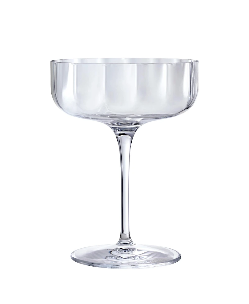 Luigi Bormioli Jazz Cocktail Coupe Glasses, Set of 4