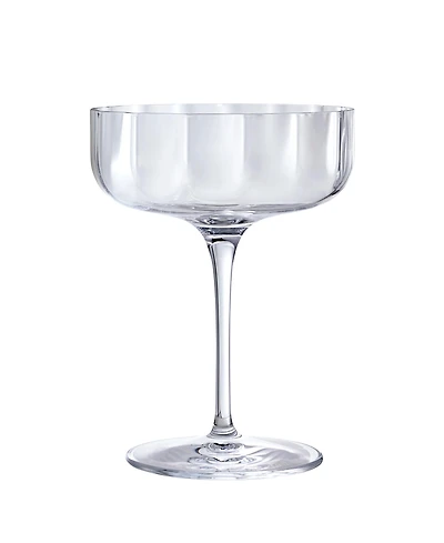 Luigi Bormioli Jazz Cocktail Coupe Glasses, Set of 4