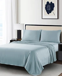 Anne Klein Reverie 100% Cotton Sateen 4-Pc. Sheet Set