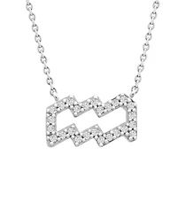 Diamond Zodiac Pendant Necklace (1/10 ct. t.w.) 14K Yellow Gold or White