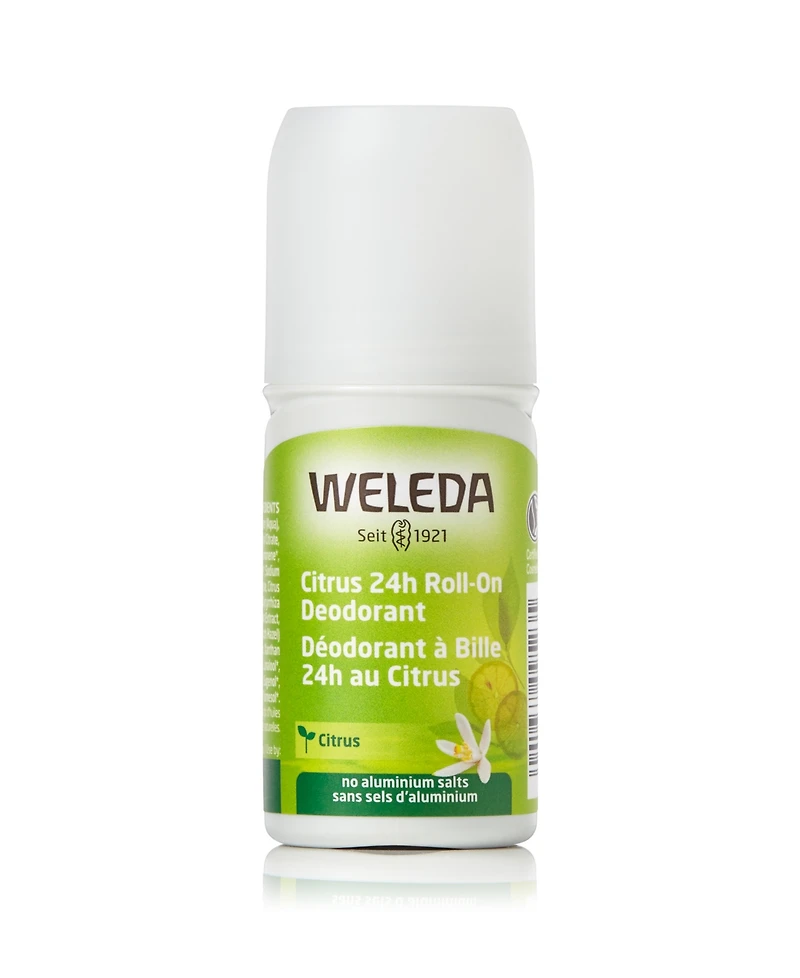 Weleda Citrus 24 Hours Roll-On Deodorant, 1.7 oz
